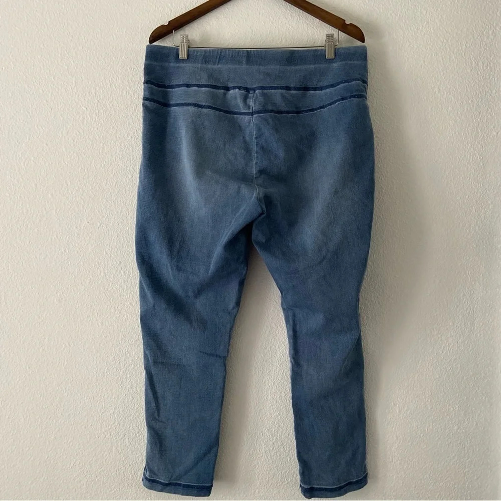 Skinny Pull On No Zip Pants DG2 XLP Cotton Blend Crop Athleisure Minimalist - Picture 11 of 11